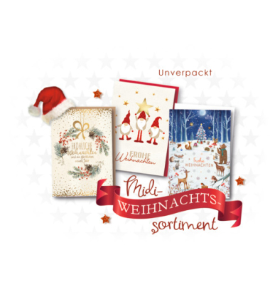 Weihnachtskarte midi sortiert