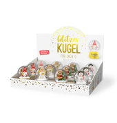 Weihn.Schneekugel mini sortiert