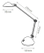 Schreibtischlampe Space H5010646, LED, mit Standfuß, schwarz