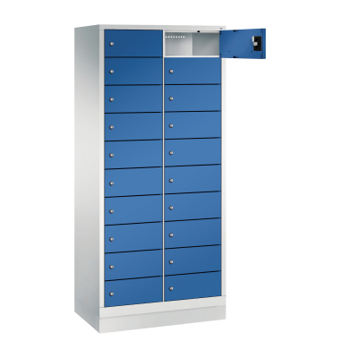 Spind Evolo48 180x81x50cm lgr/ebl
