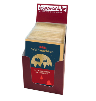 Weihnachtsgeldscheinkarte  sortiert