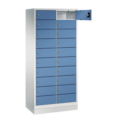 Spind Evolo48 Steckplatz 180x81x50cm lgr/fbl