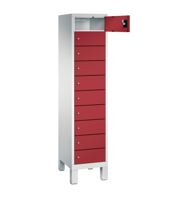 Spind Evolo48 Steckplatz 185x42x50cm lgr/rrt