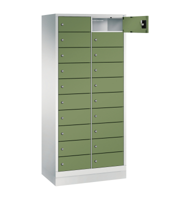 Spind Evolo48 Steckplatz 180x81x50cm lgr/resedagn