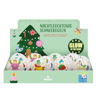 Schneekugel nachtleuchtend
