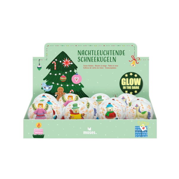 16 Stück Moses Schneekugel nachtleuchtend 4033477167934 Moses