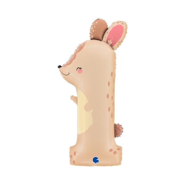 Grabo Folienballon Zahl 1 Hase 8053904668519 Grabo