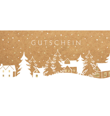 Weihnachtsgutscheinkarte