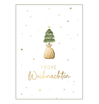 Weihnachtsgeldscheinkarte