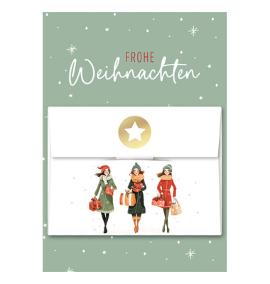 Weihnachtsgeldscheinkarte