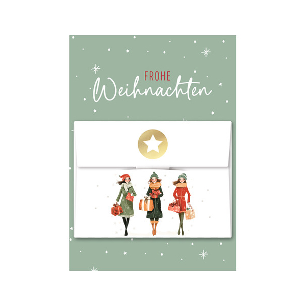 6 Stück Alpedia Weihnachtsgeldscheinkarte 9004546573029 Head