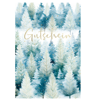 Weihnachtsgutscheinkarte