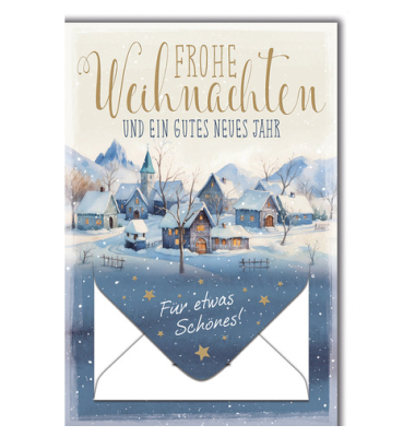 Weihnachtsgeldscheinkarte