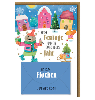 Weihnachtsgeldscheinkarte