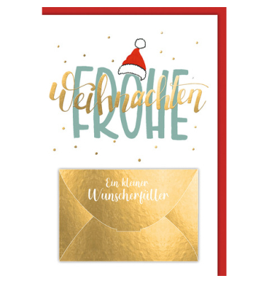 Weihnachtsgeldscheinkarte