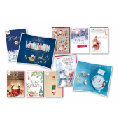 Weihnachtskarte Pop up sortiert