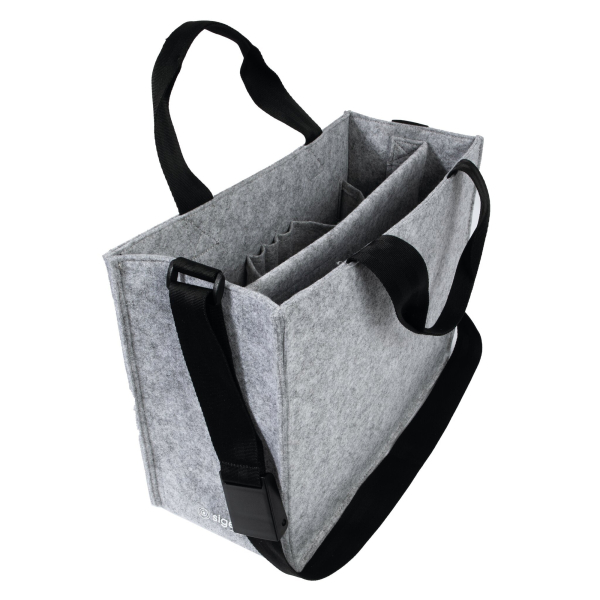 Sigel Desk Sharing Bag Classic M hellgrau recycelter PET Filz 360x280x