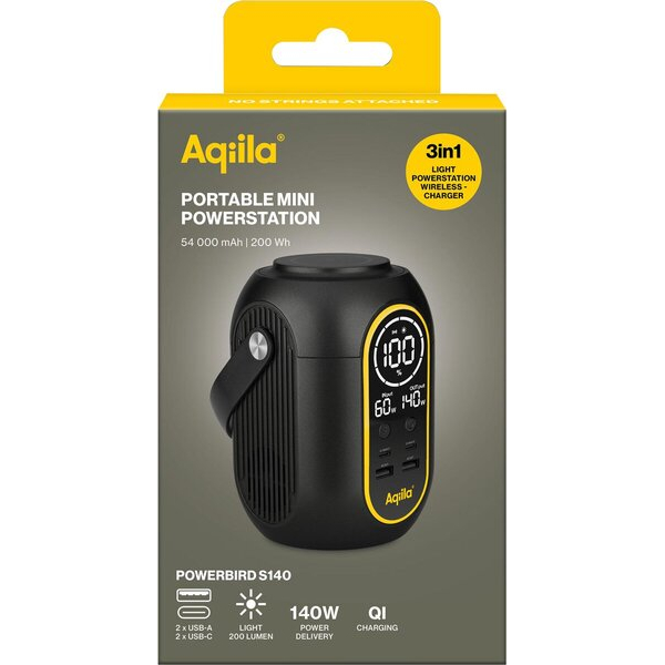 8716778931997 - Powerbank POWERBIRD S140PBI997 schwarz 54000 mAh 8716778931997 Aqiila