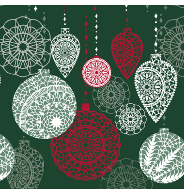 Weihn.Zelltuchserviette 25x25cm