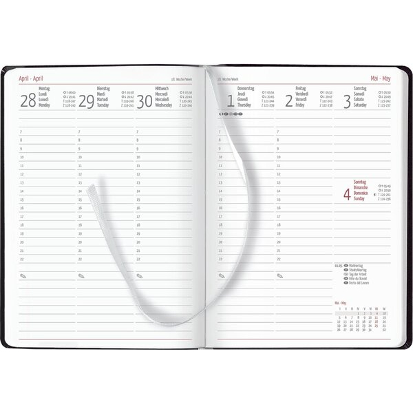 4006928025053 - Buchkalender 766-0020 schwarz 1 Woche 2 Seiten 146x21cm (A5) 2025 4006928025053 Zettler 4006928025053 - Buchkalender 766-0020 schwarz 1 Woche 2 Seiten 146x21cm (A5) 2025 4006928025053 Zettler