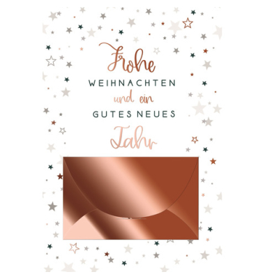 Weihnachtsgeldscheinkarte