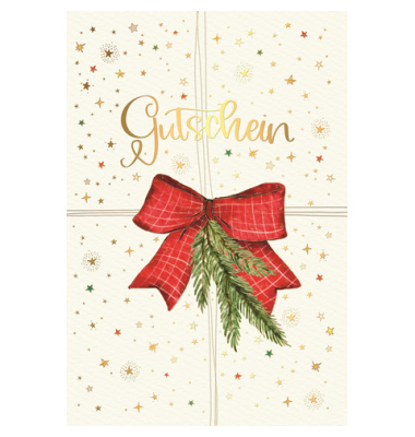 Weihnachtsgutscheinkarte