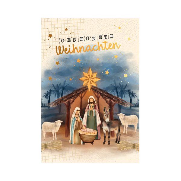 5 Stück SKORPION Weihnachtskarte heilig unverpackt 9004546573746 SKORPION