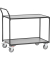 Tischwagen 2740, Ladefläche: 850 x 500 mm, 2 Böden, Schraubkonstruktion, Lenkrollen, anthrazitgrau