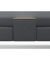 2 Sitzer Besprechungsecke mit Tisch und Stromanschluss schwarz /grau 1805-4-1 soft seating