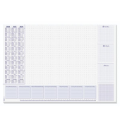 Schreibunterlage Lilac HO6355 weiß/lila Lilac 59,5x41cm (BxH)