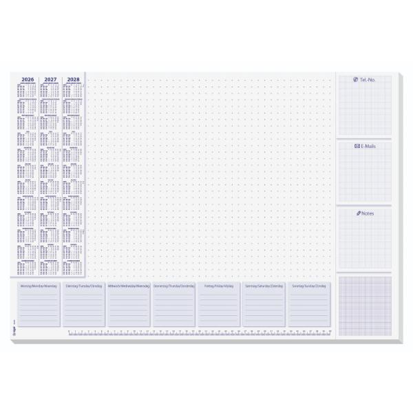Schreibunterlage Lilac HO355 Übers3JWoche 595x41cm Papier 30 Blatt 4004360956294 Sigel