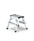 Trittleiter 011162, 2x 2 Stufen, silber, Aluminium