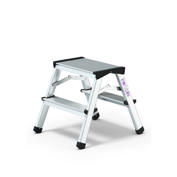 4031405111622 - Trittleiter 011162 2x 2 Stufen silber Aluminium 4031405111622 MUNK