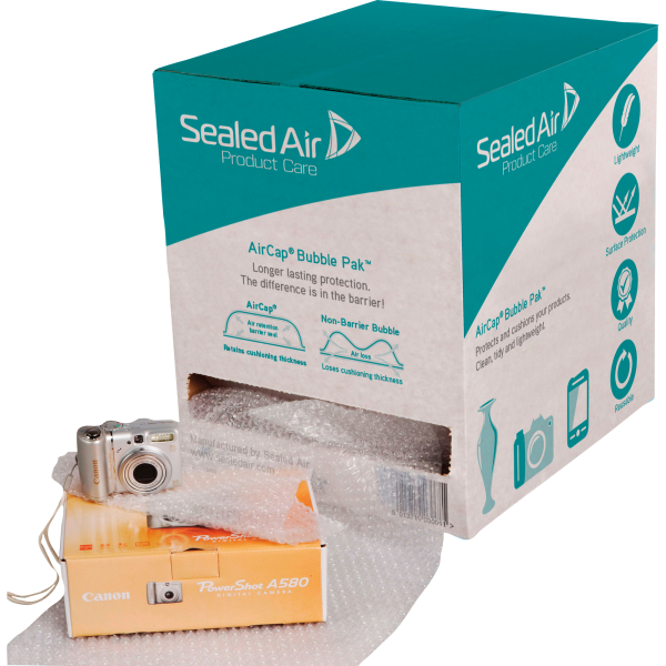 5051146026909 - Luftpolsterfolie 100739637 AirCap Bubble Pak großnoppig Polyethylen transparent 30cm x 150m  5051146026909 Sealed Air