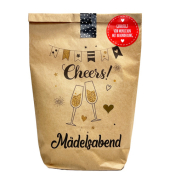 Wundert&uuml;te 63714 , "M&auml;delsabend Cheers", 14x22cm (BxL), in Papiert&uuml;te
