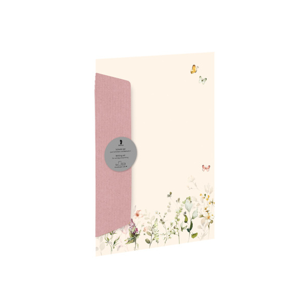 5 Stück Rössler Briefpapier Design Papier Pack 11341698800, Summer Flora 4014970466571 Rössler 5 Stück