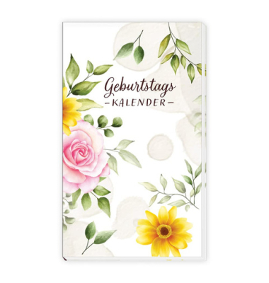 Taschenkalender Geburtstag Blumen