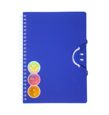Spiralnotizbuch A5 Smile blau