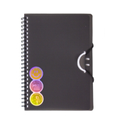 Spiralnotizbuch A5 Smile schwarz