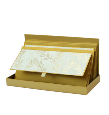 Weihn. Briefkarte Golden