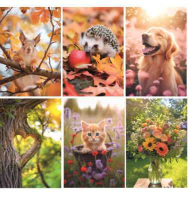 Allgemeine Karte ohne Text Herbst sor