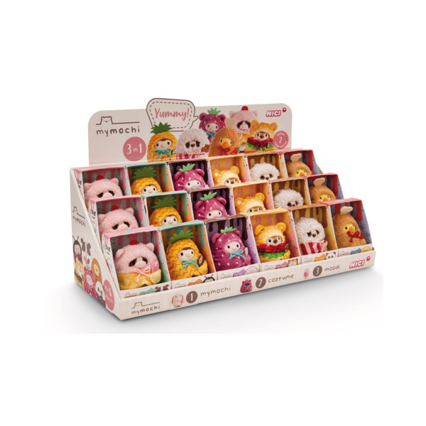 4012390616507 - Plüschfigur mymochi 3tlg 18ST 4012390616507 18 Stück