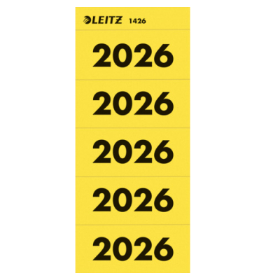 Inhaltsschildchen 2026 100ST gelb