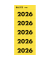 Inhaltsschildchen 2026 100ST gelb