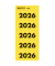 Inhaltsschildchen 2026 100ST gelb