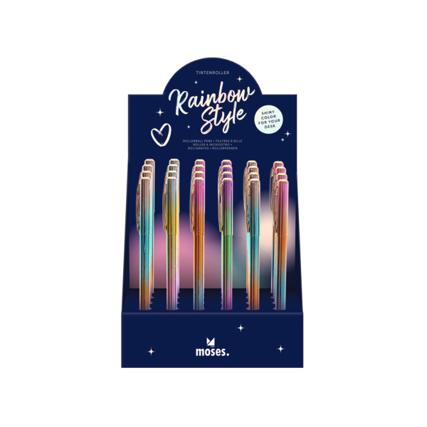 24 Stück Moses Tintenroller Rainbow Style 4033477250971 Moses