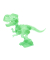 Dino Bausatz Glow in the Dark T-Rex
