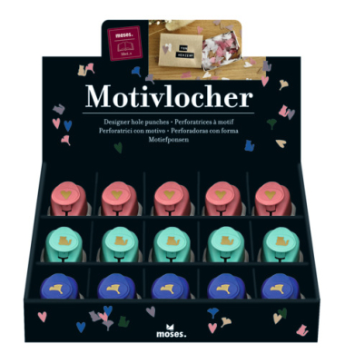 Motivlocher 83481, farbig sortiert