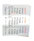 Ersatzkalendarium 55033e, 3 Monate / 1 Seite, 