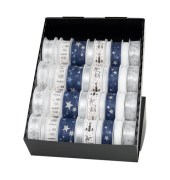Weihn.Zierbandpräsenter 40-tlg. blau sor
